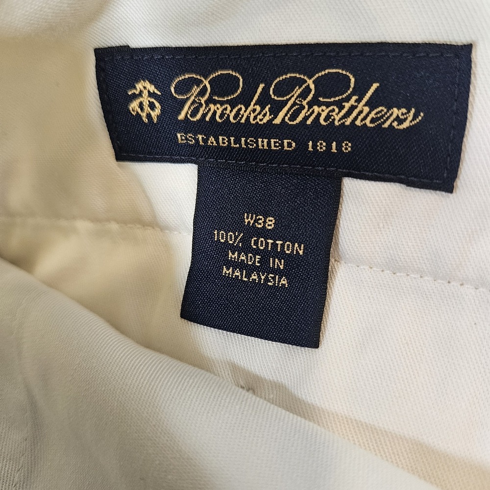 Brooks Brothers Patch Panel Oxford Cloth Bermuda Shorts Size 38 Preppy - Picture 2 of 6